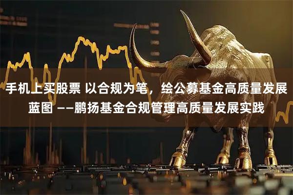 手机上买股票 以合规为笔,绘公募基金高质量发展蓝图 ——鹏扬基金合规管理高质量发展实践